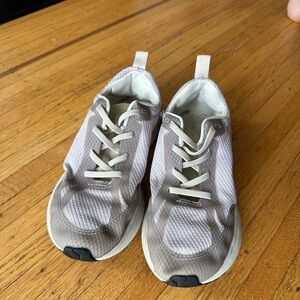Veja Kids' Cream and Gray Sneakers